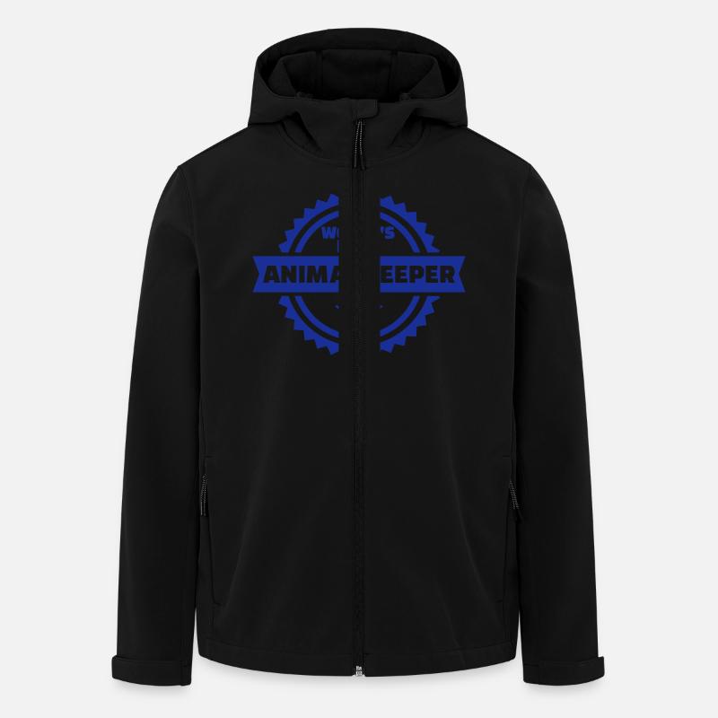 Tierpfleger - Recycelte Männer Softshell-Jacke von Stanley/Stella - Schwarz