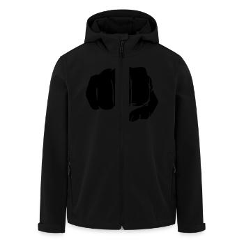 faust_01 - Recycelte Männer Softshell-Jacke von Stanley/Stella - Schwarz - Vorne - AI Model Male 185 light (185cm)