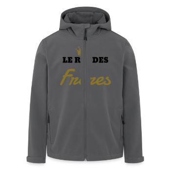 Frère / Frere / Bébé / Frérot / Naissance / Enfant - Veste softshell homme en polyester recyclé Stanley/Stella - noir - Devant - AI Model Male 185 light (185cm)