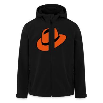 Hut - Recycelte Männer Softshell-Jacke von Stanley/Stella - Schwarz - Vorne - AI Model Male 185 light (185cm)