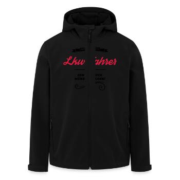 lkw fahrer der allerbeste - Recycelte Männer Softshell-Jacke von Stanley/Stella - Schwarz - Vorne - AI Model Male 185 light (185cm)