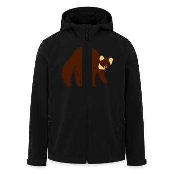 marder - Recycelte Männer Softshell-Jacke von Stanley/Stella - Schwarz - Vorne - AI Model Male 185 light (185cm)