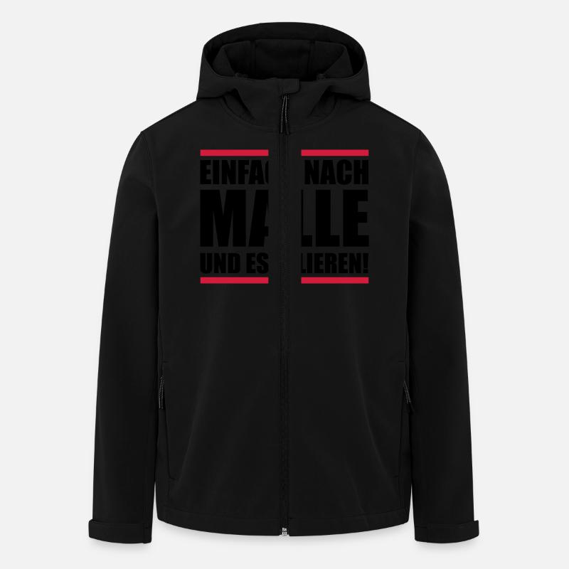 malle einfach eskalieren - Recycelte Männer Softshell-Jacke von Stanley/Stella - Schwarz