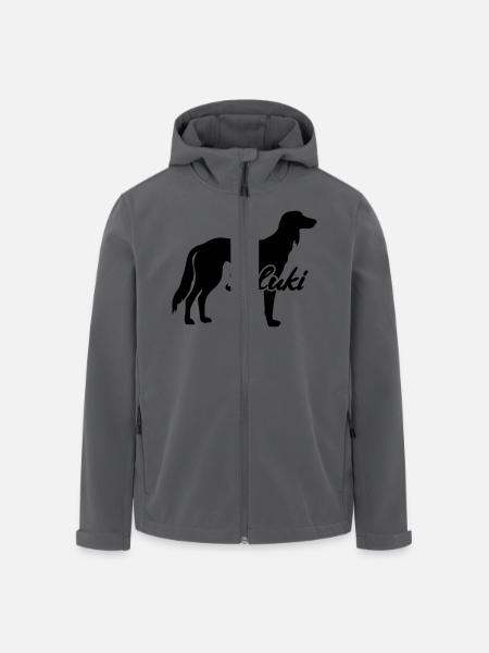 Saluki - Recycelte Männer Softshell-Jacke von Stanley/Stella - Schwarz
