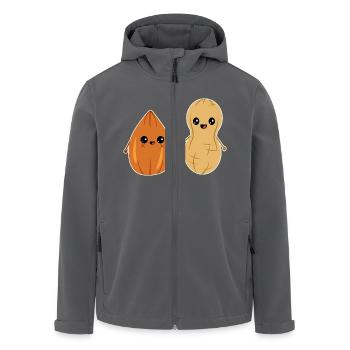 Tombé en amour avec noix amande arachide couples - Veste softshell homme en polyester recyclé Stanley/Stella - charbon - Devant - AI Model Male 185 light (185cm)