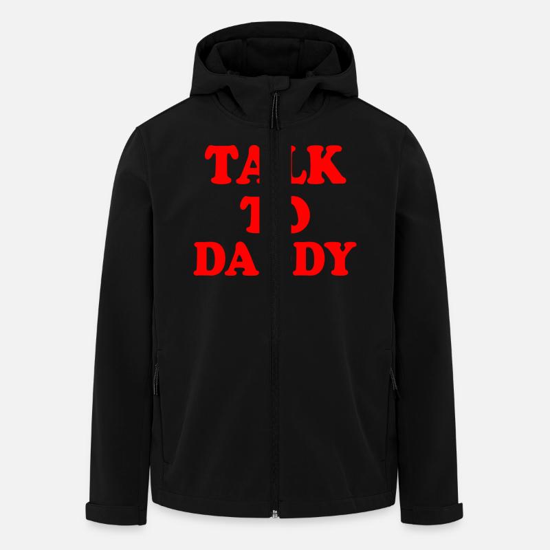 Talk to daddy - Recycelte Männer Softshell-Jacke von Stanley/Stella - Schwarz
