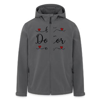 Arzt - Recycelte Männer Softshell-Jacke von Stanley/Stella - Schwarz - Vorne - AI Model Male 185 light (185cm)