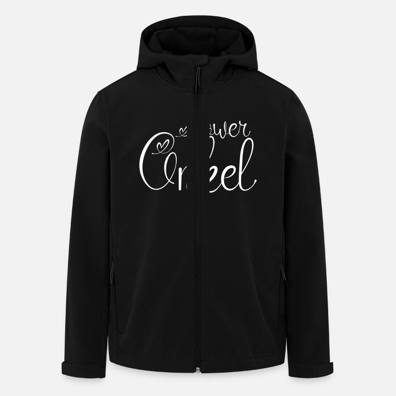 Power Uncle White - Men’s Recycled Softshell Jacket by Stanley/Stella - black