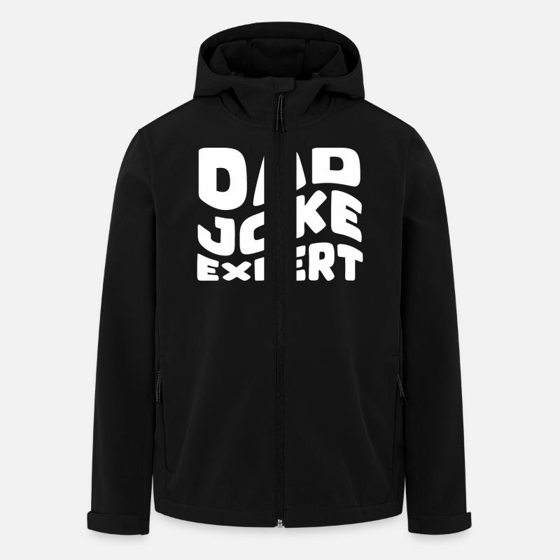 DAD JOKE EXPERT - Recycelte Männer Softshell-Jacke von Stanley/Stella - Schwarz