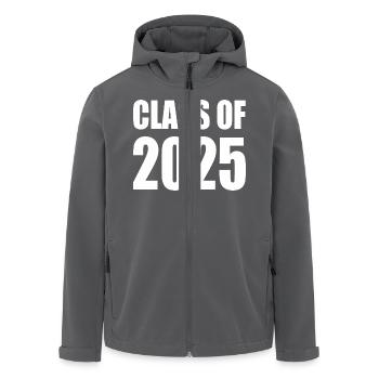 Class of 2025 - Men’s Recycled Softshell Jacket by Stanley/Stella - anthracite - Front - AI Model Male 185 light (185cm)