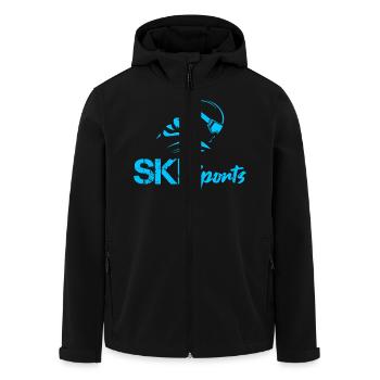 Ski sports - Recycelte Männer Softshell-Jacke von Stanley/Stella - Schwarz - Vorne - AI Model Male 185 light (185cm)