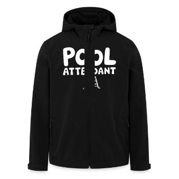 Profitez de l’ambiance de la piscine - Veste softshell homme en polyester recyclé Stanley/Stella - noir - Devant - AI Model Male 185 light (185cm)