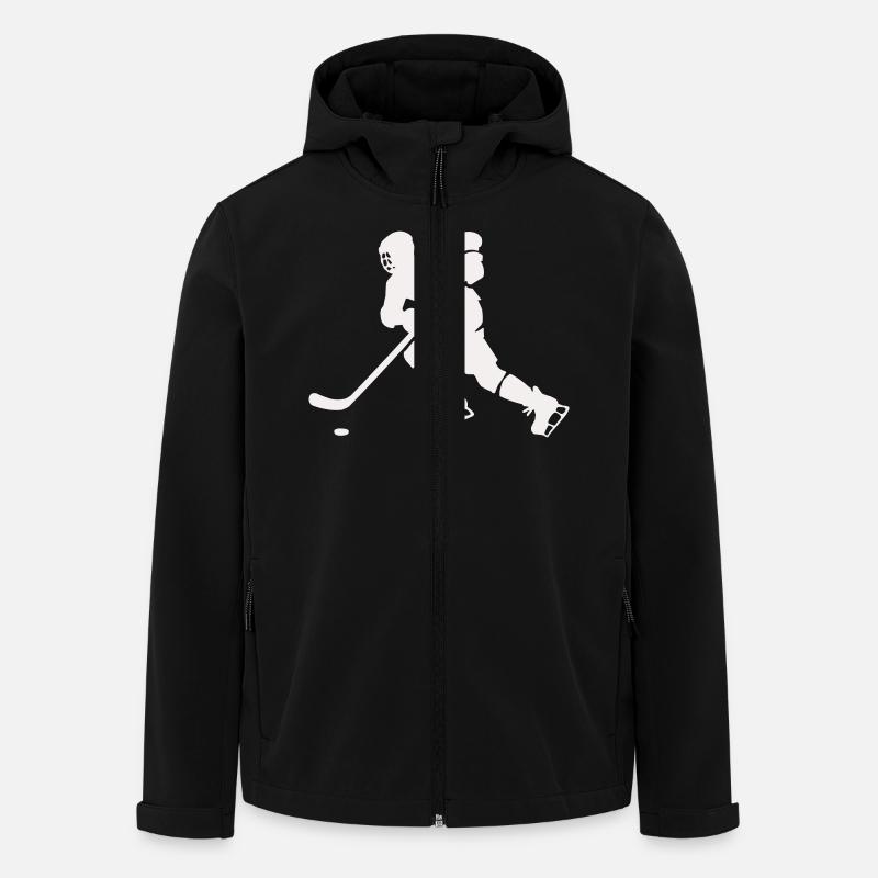 hockey - Recycelte Männer Softshell-Jacke von Stanley/Stella - Schwarz