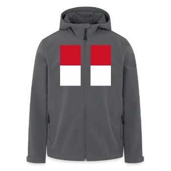 Monaco - Veste softshell homme en polyester recyclé Stanley/Stella - noir - Devant - AI Model Male 185 light (185cm)