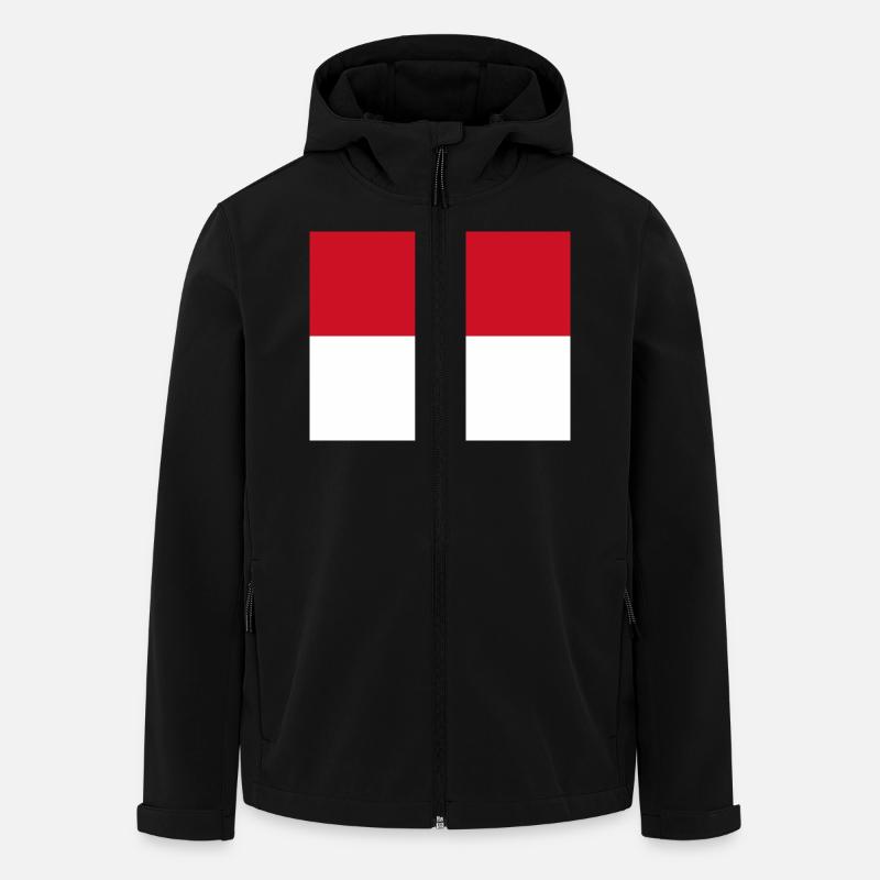 Monaco - Veste softshell homme en polyester recyclé Stanley/Stella - noir