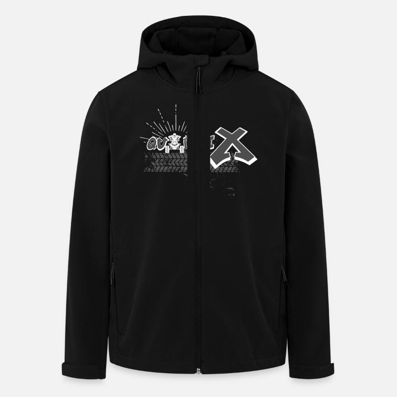 QuadriX (QX) - Veste softshell homme en polyester recyclé Stanley/Stella - noir