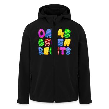 AfD stoppen gegen rechts Demokratie Vielfalt links - Recycelte Männer Softshell-Jacke von Stanley/Stella - Schwarz - Vorne - AI Model Male 185 light (185cm)