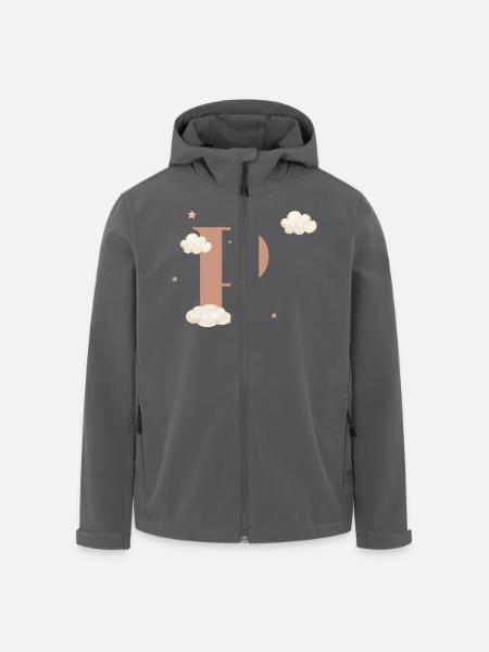 Letter p clouds stars - Men’s Recycled Softshell Jacket by Stanley/Stella - black