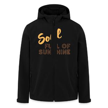 Soul full of sunshine - Recycelte Männer Softshell-Jacke von Stanley/Stella - Schwarz - Vorne - AI Model Male 185 light (185cm)