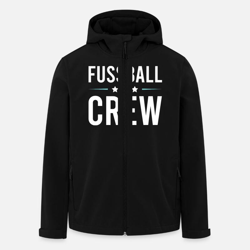 Équipe de football - Veste softshell homme en polyester recyclé Stanley/Stella - noir