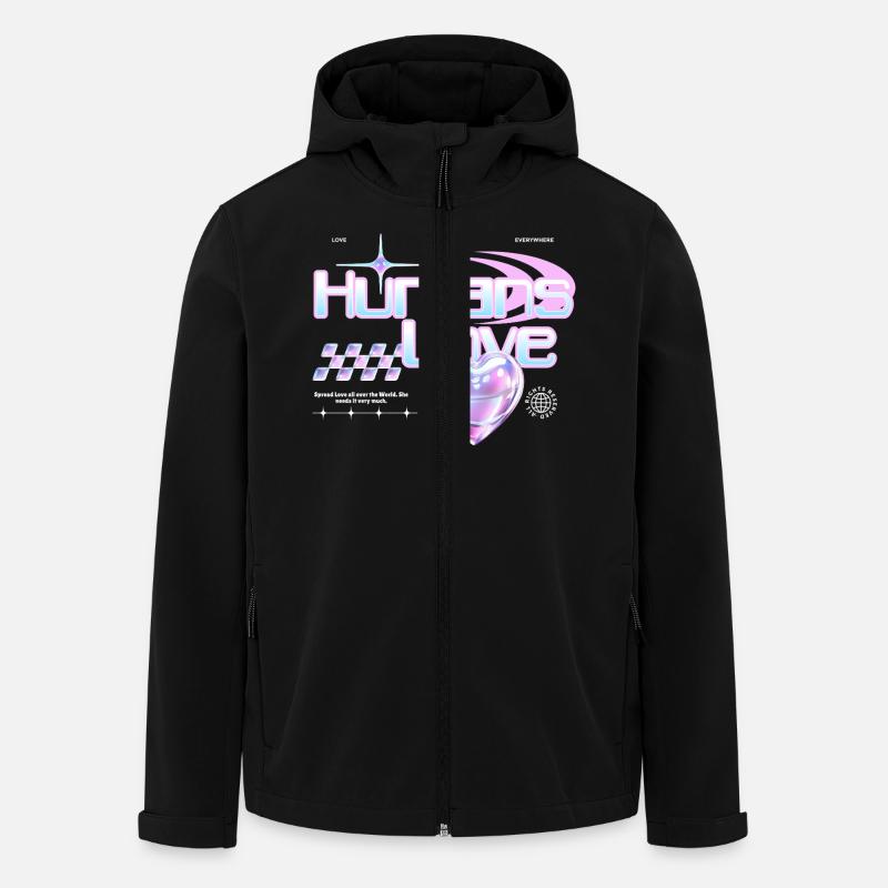 People Love - Men’s Recycled Softshell Jacket by Stanley/Stella - black
