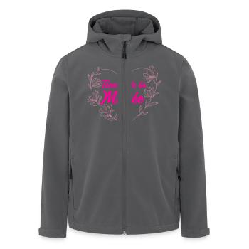 Témoin de la Mariée Demoiselle d'Honneur EVJF - Veste softshell homme en polyester recyclé Stanley/Stella - noir - Devant - AI Model Male 185 light (185cm)