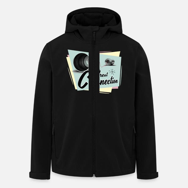 Fifties Great connection phone - Men’s Recycled Softshell Jacket by Stanley/Stella - black
