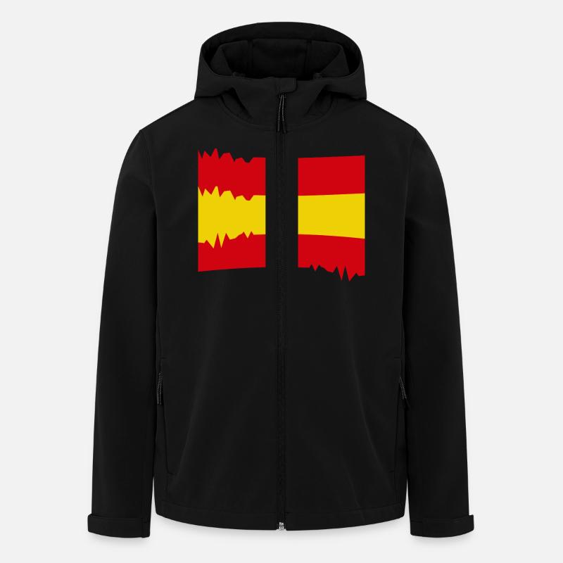 Spanish flag blurred look - Men’s Recycled Softshell Jacket by Stanley/Stella - black