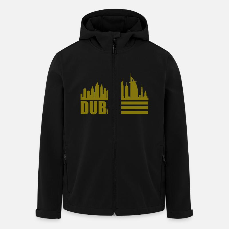 dubai skyline 1 - Recycelte Männer Softshell-Jacke von Stanley/Stella - Schwarz