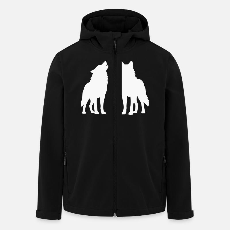 woelfe 2 - Men’s Recycled Softshell Jacket by Stanley/Stella - black