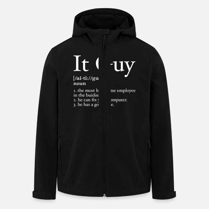 It guy definition - Veste softshell homme en polyester recyclé Stanley/Stella - noir