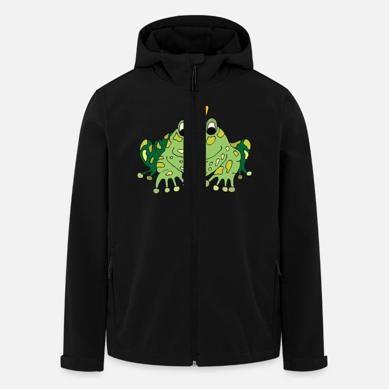 Frosch - Recycelte Männer Softshell-Jacke von Stanley/Stella - Schwarz