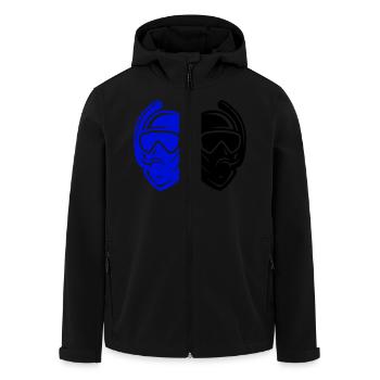 Diver icon - Men’s Recycled Softshell Jacket by Stanley/Stella - black - Front - AI Model Male 185 light (185cm)