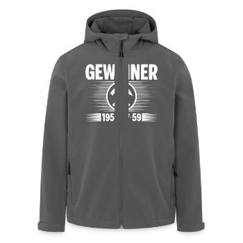 Erzgebirge Gewinner - Recycelte Männer Softshell-Jacke von Stanley/Stella - Schwarz - Vorne - AI Model Male 185 light (185cm)