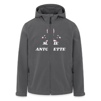 Reine Marie Antoinette Portrait Rose - Veste softshell homme en polyester recyclé Stanley/Stella - noir - Devant - AI Model Male 185 light (185cm)
