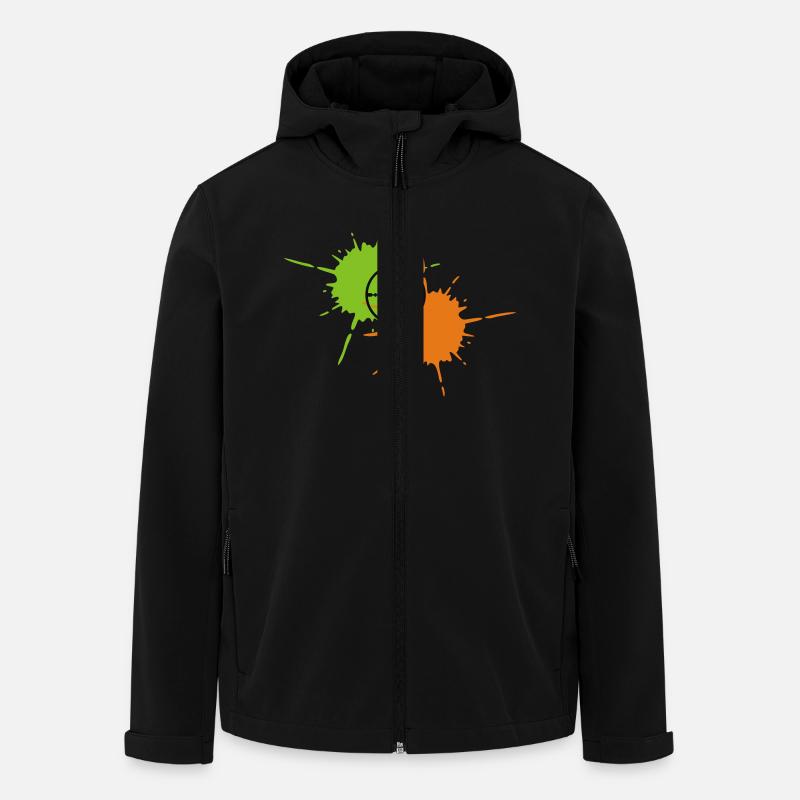 Paintball - Recycelte Männer Softshell-Jacke von Stanley/Stella - Schwarz