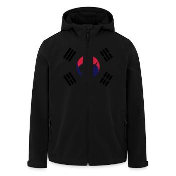 taekwondo - Men’s Recycled Softshell Jacket by Stanley/Stella - black - Front - AI Model Male 185 light (185cm)