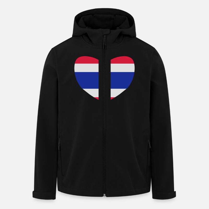 Ich liebe Thailand - Recycelte Männer Softshell-Jacke von Stanley/Stella - Schwarz