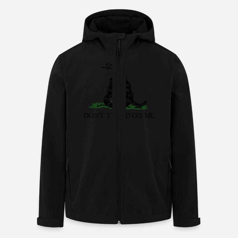 dont tread on me - Veste softshell homme en polyester recyclé Stanley/Stella - noir