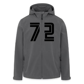 72 - Veste softshell homme en polyester recyclé Stanley/Stella - noir - Devant - AI Model Male 185 light (185cm)