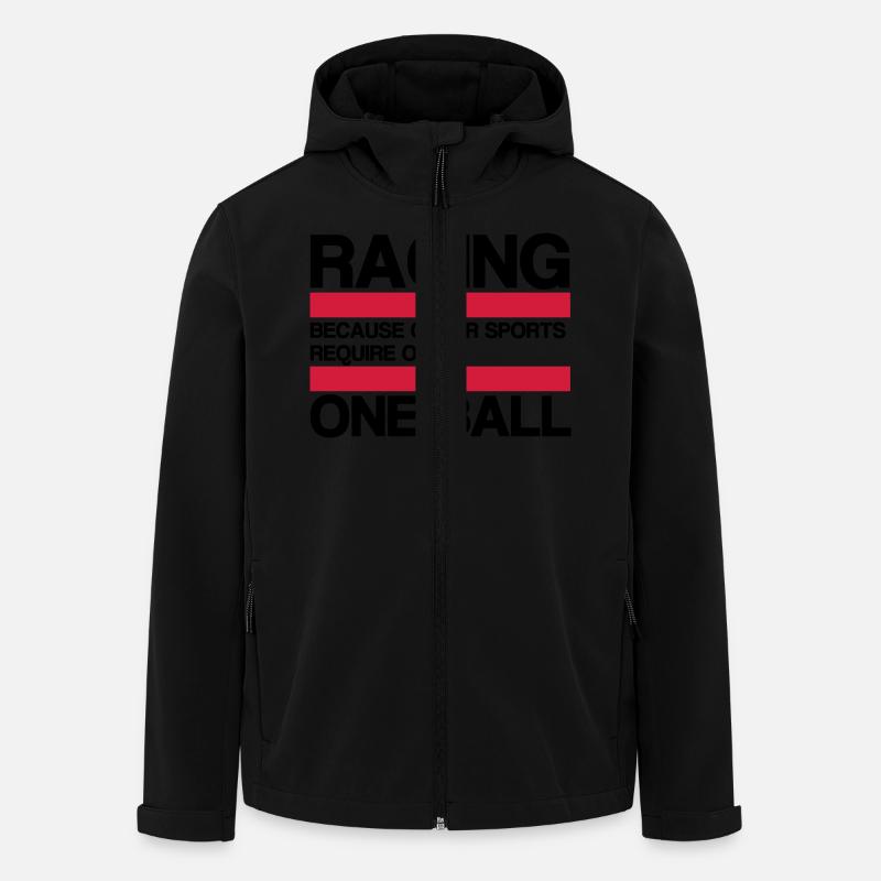 RACING BECAUSE - Recycelte Männer Softshell-Jacke von Stanley/Stella - Schwarz