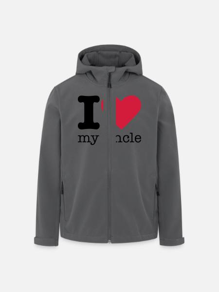 I Love My Uncle - Men’s Recycled Softshell Jacket by Stanley/Stella - black