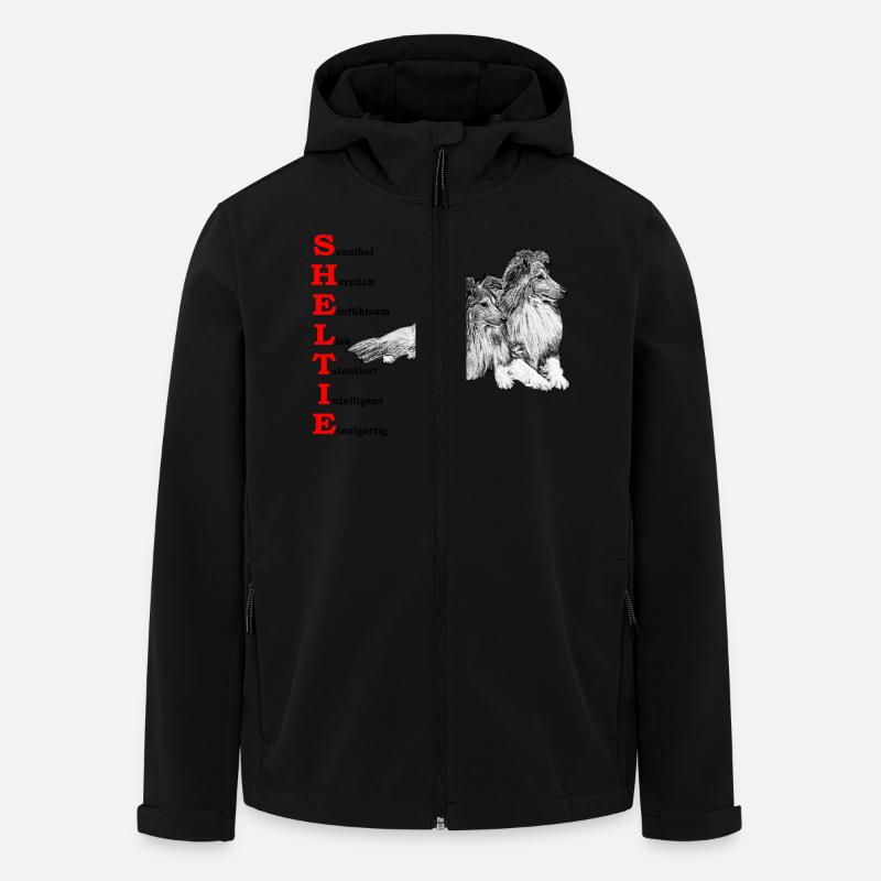 Shelties 1 - Recycelte Männer Softshell-Jacke von Stanley/Stella - Schwarz