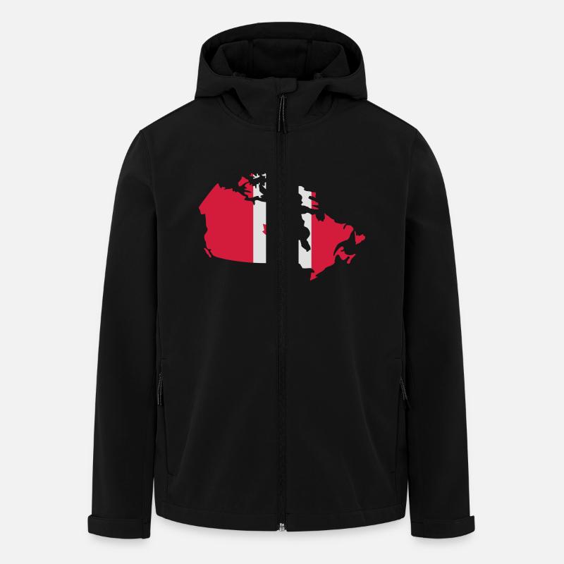 Kanada - Recycelte Männer Softshell-Jacke von Stanley/Stella - Schwarz