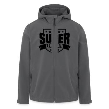 Super Lehrerin - Recycelte Männer Softshell-Jacke von Stanley/Stella - Schwarz - Vorne - AI Model Male 185 light (185cm)