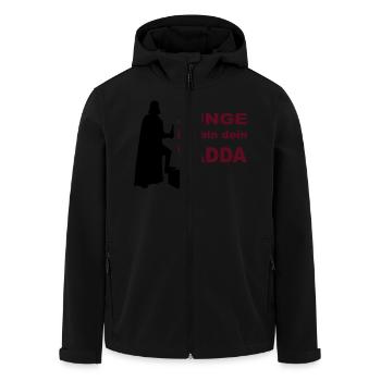 Ich bin dein Vater - Recycelte Männer Softshell-Jacke von Stanley/Stella - Schwarz - Vorne - AI Model Male 185 light (185cm)