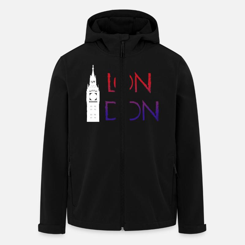 London - Recycelte Männer Softshell-Jacke von Stanley/Stella - Schwarz