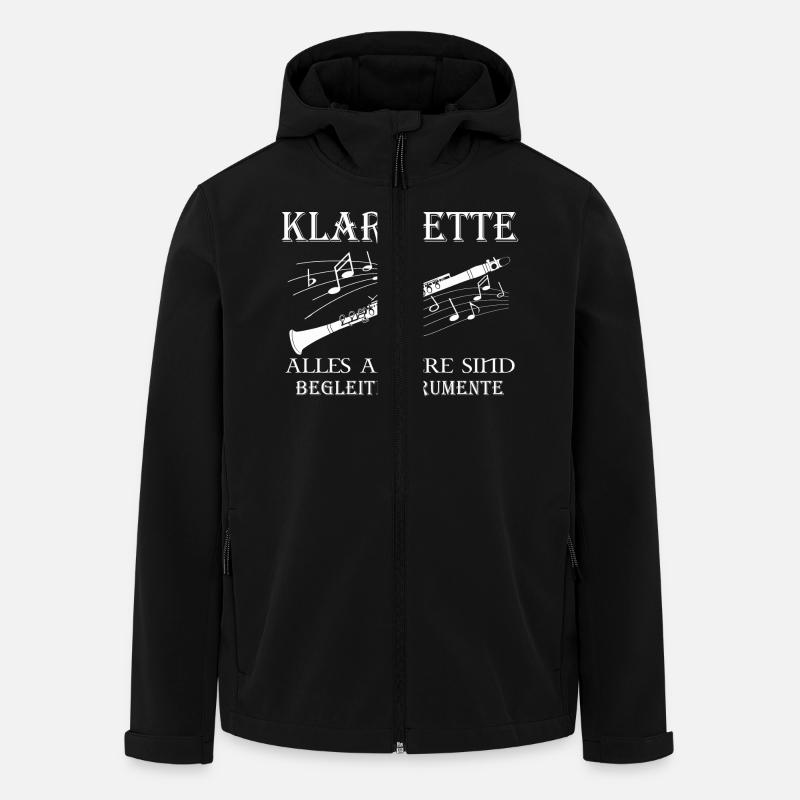 Klarinette - Recycelte Männer Softshell-Jacke Discoverer von Stanley/Stella - Schwarz