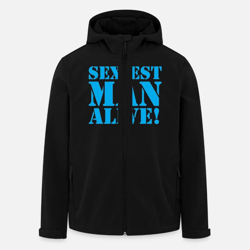sexiest man alive - Recycelte Männer Softshell-Jacke von Stanley/Stella - Schwarz