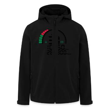 Jahre 30 Jahre Jubiläum Meter - Recycelte Männer Softshell-Jacke von Stanley/Stella - Schwarz - Vorne - AI Model Male 185 light (185cm)